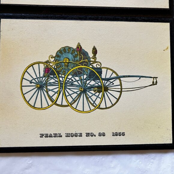 Yorkraft Wall Plaques Fire Engines Pearl Hose Adriato Red Rover Phoenix Hose vtg - Picture 2 of 11